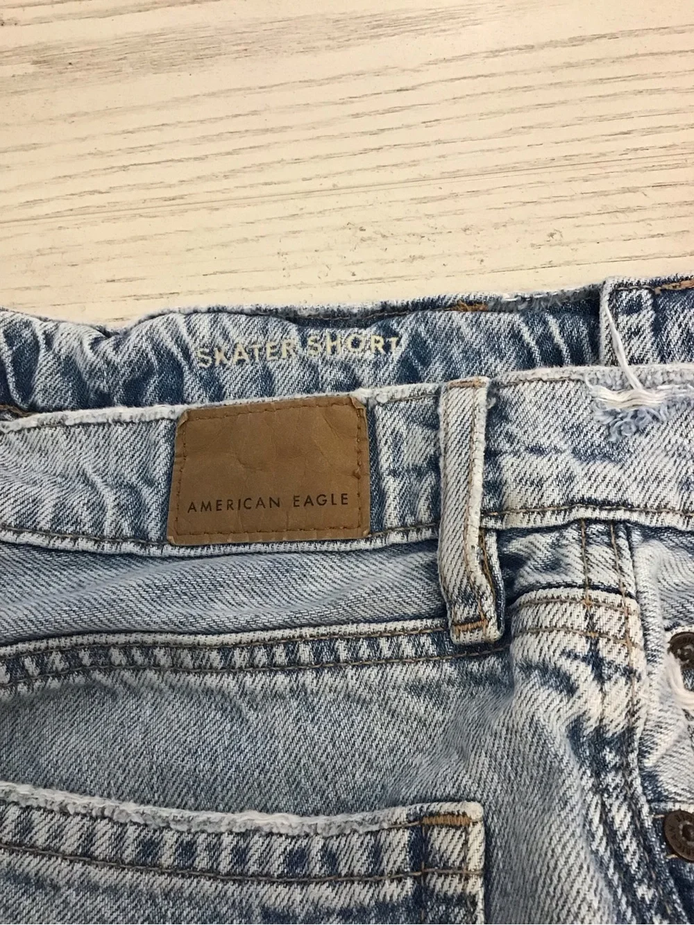 American Eagle 0 Skater Denim Shorts Women’s Baggy Relaxed Long 2022